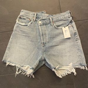NWT Agolde criss cross short size 27